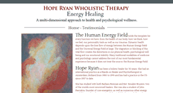 Desktop Screenshot of hoperyanenergytherapy.com